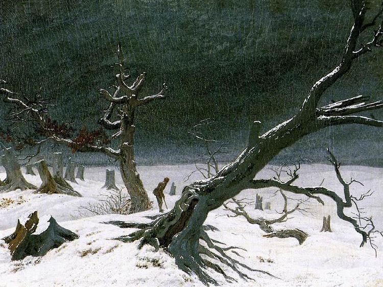 Caspar David Friedrich Winter Landscape Sweden oil painting art